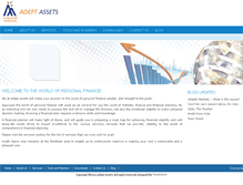 Tablet Screenshot of adeptassets.com